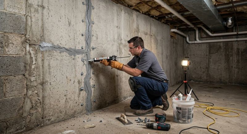 Basement Crack Repair in Beaufort, SC