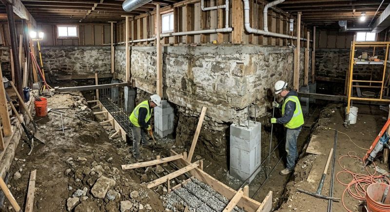 Basement Underpinning in Beaufort, SC