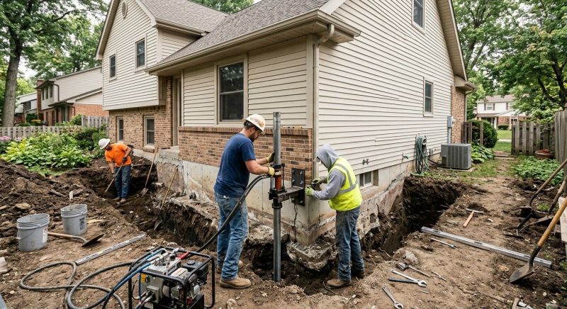Foundation Settlement Repair in Beaufort, SC
