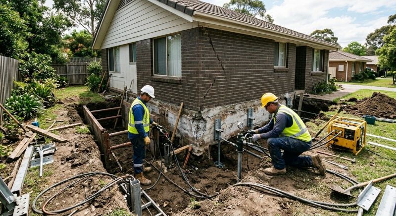 Foundation Settlement Repair in Beaufort, SC
