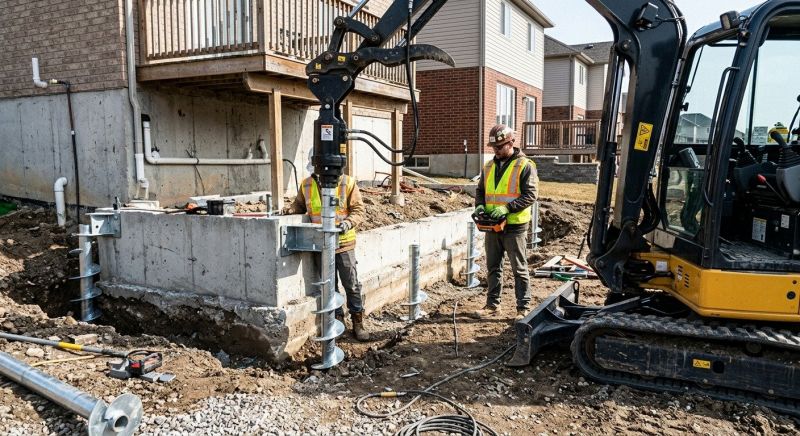 Helical Piers Installation in Beaufort, SC