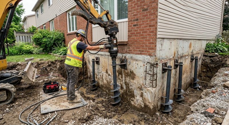 Helical Pile Installation in Beaufort, SC